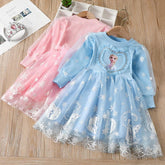 Disney Infant Girl Dress Party Elsa Frozen Toddler Christmas Dress Children-TB00853-Veeddydropshipping